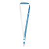 Isla 1-metre sublimation lanyard Light blue-White-White | not available | No Branding | not available | not available