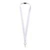Addie recycled PET lanyard - double side sublimation Solid black-White | 10mm | No Branding | not available | not available