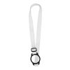 Lior sublimation lanyard with silicone bracelet White