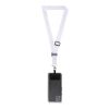 Lyra sublimation adjustable lanyard with phone holder White | No Branding | not available | not available