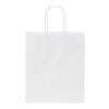 Kraft 80 g/m2 paper bag with twisted handles - small White | Not applicable | No Branding | not available | not available