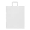 Kraft 80-90 g/m2 paper bag with flat handles - 32 x 17 x 39 cm White | No Branding | not available | not available