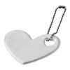 RFX™ H-12 heart reflective PVC hanger White | No Branding | not available | not available