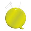 RFX™ callout reflective PVC hanger Neon yellow | No Branding | not available | not available