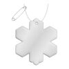 RFX™ snowflake reflective PVC hanger White | No Branding | not available | not available