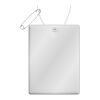 RFX™ rectangular reflective PVC hanger large White | No Branding | not available | not available
