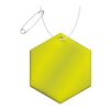 RFX™ hexagon reflective PVC hanger Neon yellow | No Branding | not available | not available