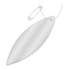 RFX™ ellipse reflective PVC hanger White | No Branding | not available | not available