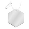 RFX™ H-12 hexagon lightweight reflective PVC hanger white | No Branding | not available | not available