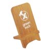 SCX.design W26 10W wooden wireless charging phone stand with light-up logo Brown | No Branding | not available | not available