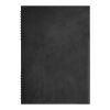 EcoNotebook NA4 with PU leather cover Solid black | No Branding | not available | not available