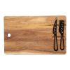 SCX.design K06 cheese board and knives set Brown | No Branding | not available | not available