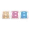 3-pieces anti scratch patches with full colour printed paper envelope  White
