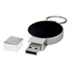 Round light-up USB Solid black-Silver-White | No Branding | not available | not available | 1 GB