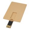 Rectangular degradable credit card USB Kraft brown | No Branding | not available | not available | 1 GB