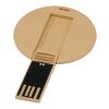 Round degradable USB Kraft brown | No Branding | not available | not available | 1 GB