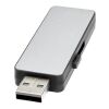 White Light-Up USB stick Solid black-Silver-White | No Branding | not available | not available | 1 GB