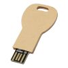 Key-shaped recycled paper USB 2.0 Kraft brown | No Branding | not available | not available | 1 GB