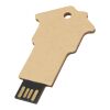House-shaped recycled paper USB 2.0 Kraft brown | No Branding | not available | not available | 1 GB