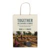 Agricultural waste 150 g/m2 paper bag with twisted handles - medium Off white | No Branding | not available | not available