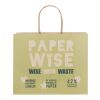 Agricultural waste 150 g/m2 paper bag with twisted handles - large Off white | No Branding | not available | not available