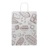 Kraft 120 g/m2 paper bag with twisted handles - XX large white | No Branding | not available | not available