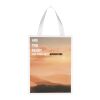 Smartfold 230 g/m2 paper bag with ribbon handles and matt lamination -  24 x 10 x 32 cm White