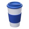 Americano® 350 ml insulated tumbler with grip White-Mid blue | not available | No Branding | not available | not available