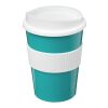 Americano® Medio 300 ml tumbler with grip Aqua blue-White | No Branding | not available | not available