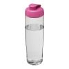 H2O Active® Tempo 700 ml flip lid sport bottle White-Pink | not available | No Branding | not available | not available