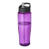 H2O Active® Tempo 700 ml spout lid sport bottle Purple-Solid black | not available | No Branding | not available | not available