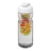 H2O Active® Base 650 ml flip lid sport bottle & infuser White-White | No Branding | not available | not available