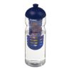 H2O Active® Base 650 ml dome lid sport bottle & infuser White-Blue | No Branding | not available | not available