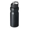 H2O Active® Base 650 ml spout lid sport bottle Solid black | No Branding | not available | not available