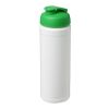 Baseline Plus 750 ml flip-lid sport bottle White-Green | not available | No Branding | not available | not available