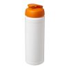 Baseline Plus 750 ml flip-lid sport bottle White-Orange | No Branding | not available | not available