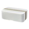 MIYO Renew single layer lunch box Ivory white-Pebble grey | No Branding | not available | not available