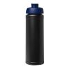 Baseline Rise 750 ml sport bottle with flip lid Solid black-Blue | not available | No Branding | not available | not available