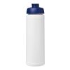 Baseline Rise 750 ml sport bottle with flip lid White-Blue | No Branding | not available | not available