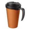 Americano® Grande 350 ml mug with spill-proof lid Orange-Solid black | Not applicable | No Branding | not available | not available