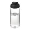 H2O Active® Octave Tritan™ 600 ml flip lid sport bottle White-Solid black | No Branding | not available | not available