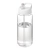 H2O Active® Octave Tritan™ 600 ml spout lid sport bottle White-Transparent clear | No Branding | not available | not available
