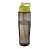 H2O Active® Eco Tempo 700 ml spout lid sport bottle Lime-Charcoal | No Branding | not available | not available