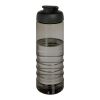 H2O Active® Eco Treble 750 ml flip lid sport bottle Charcoal-Solid black | No Branding | not available | not available