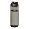 H2O Active® Eco Vibe 850 ml flip lid sport bottle Charcoal-Solid black | No Branding | not available | not available