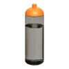 H2O Active® Eco Vibe 850 ml dome lid sport bottle Charcoal-Orange | No Branding | not available | not available