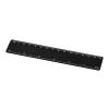 Renzo 15 cm plastic ruler Solid black | not available | No Branding | not available | not available