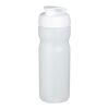 Baseline Plus 650ml flip-lid sport bottle Transparent clear-White | not available | No Branding | not available | not available