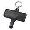 Largo keyring and plastic radiator key Solid black | No Branding | not available | not available