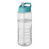 H2O Active® Treble 750 ml spout lid sport bottle Transparent-Aqua blue | No Branding | not available | not available